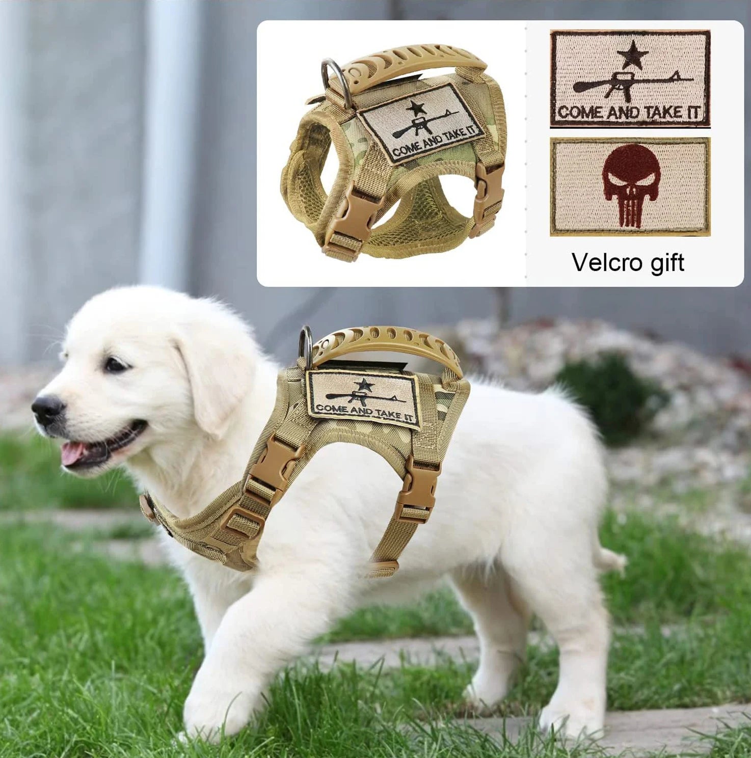 Mini Ranger: Adjustable Tactical Vest for Puppies 