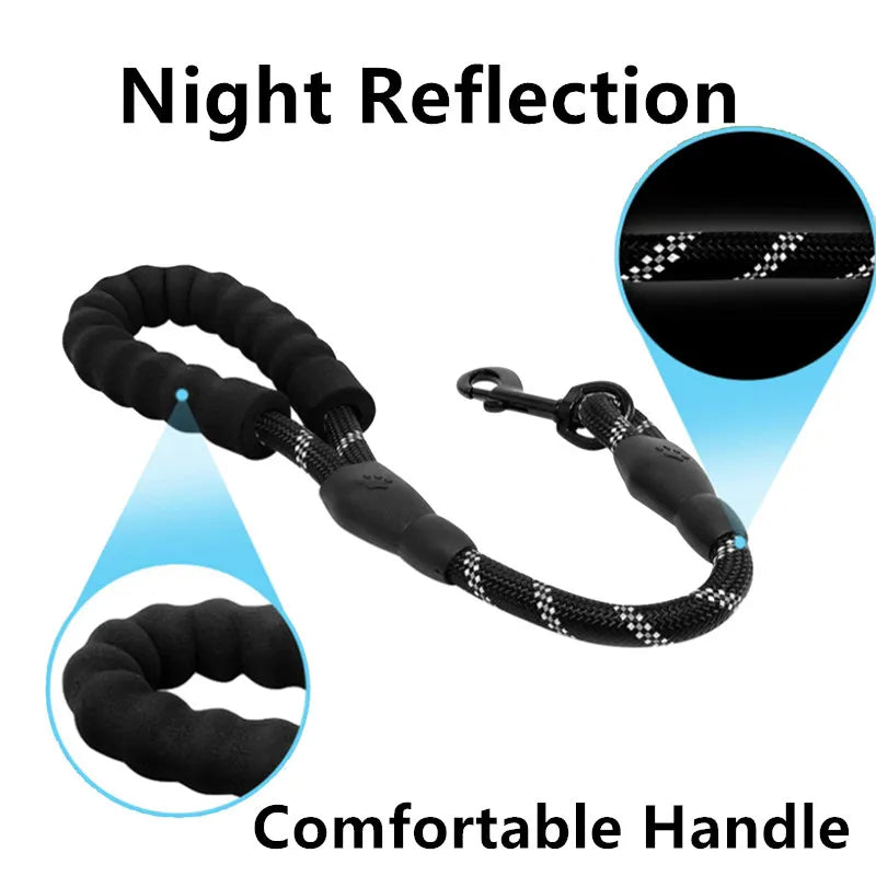 Reflective Short Dog Leash for Big Dogs