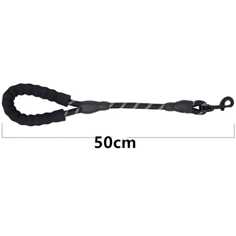 Reflective Short Dog Leash for Big Dogs