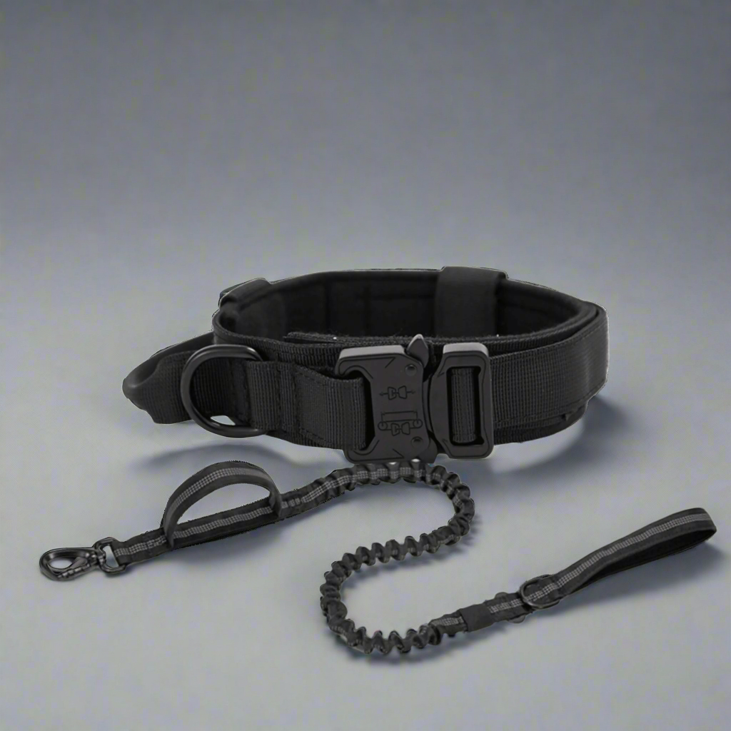 K9 Tactical Dog Collar & Leash Set