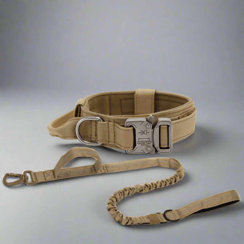 K9 Tactical Dog Collar & Leash Set