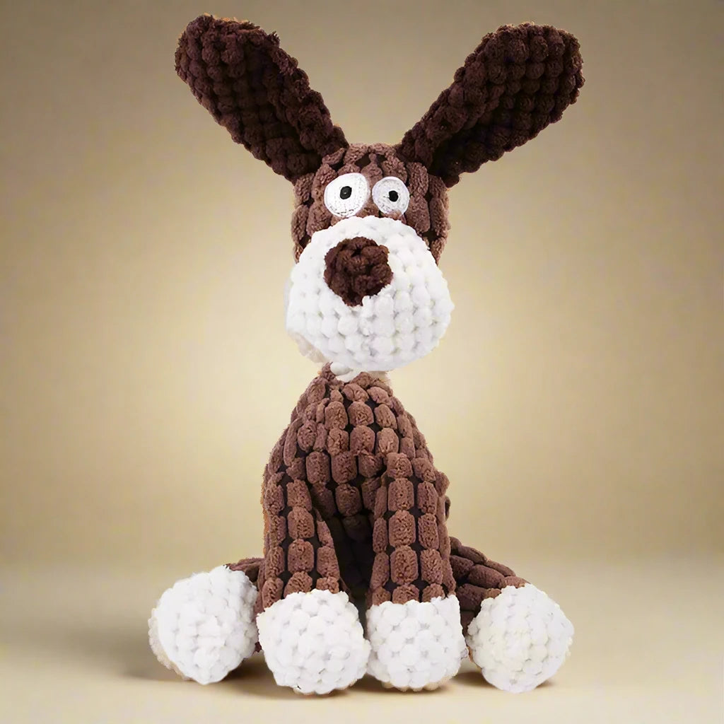 Plush Animal Toy with Squeaker for Dogs