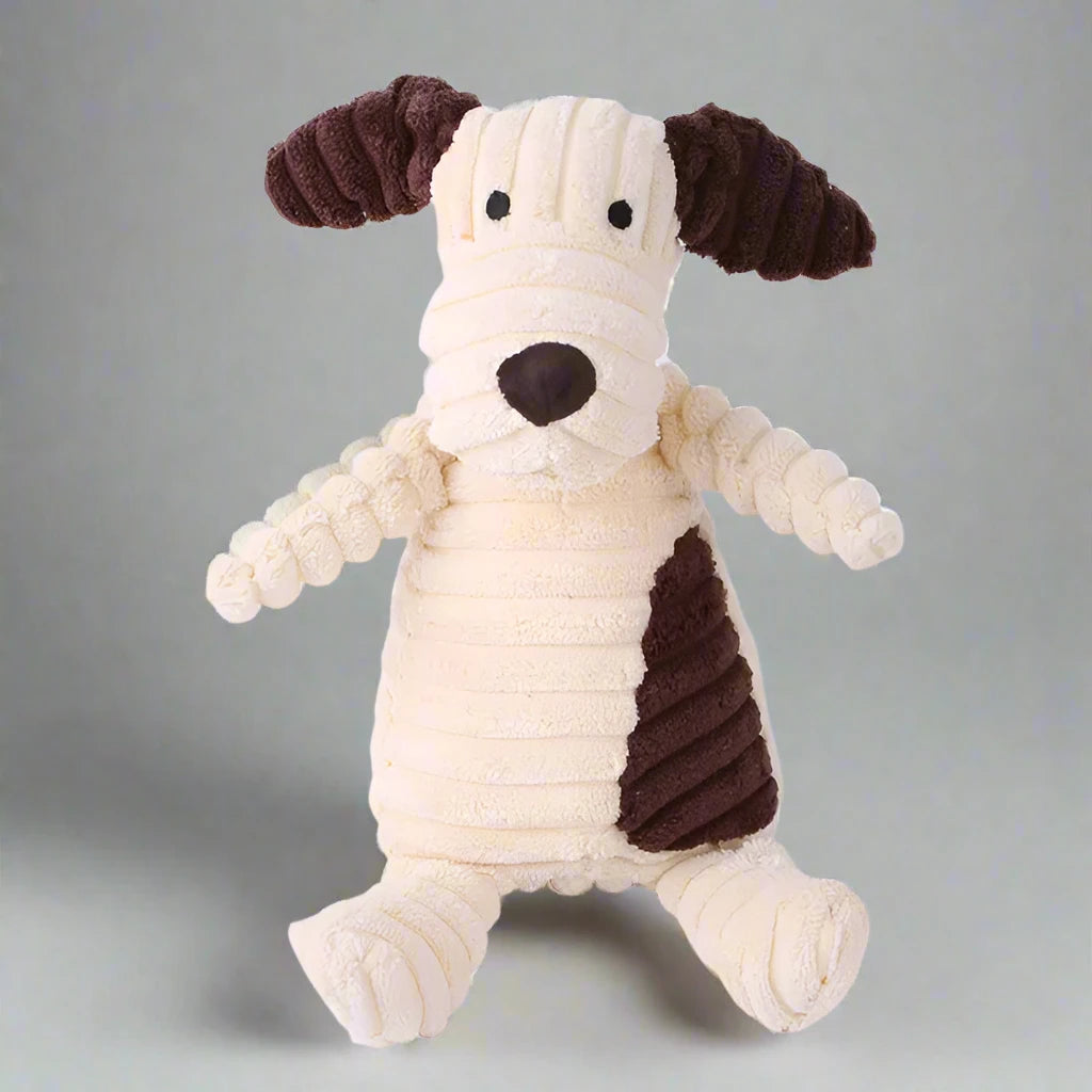 Plush Animal Toy with Squeaker for Dogs