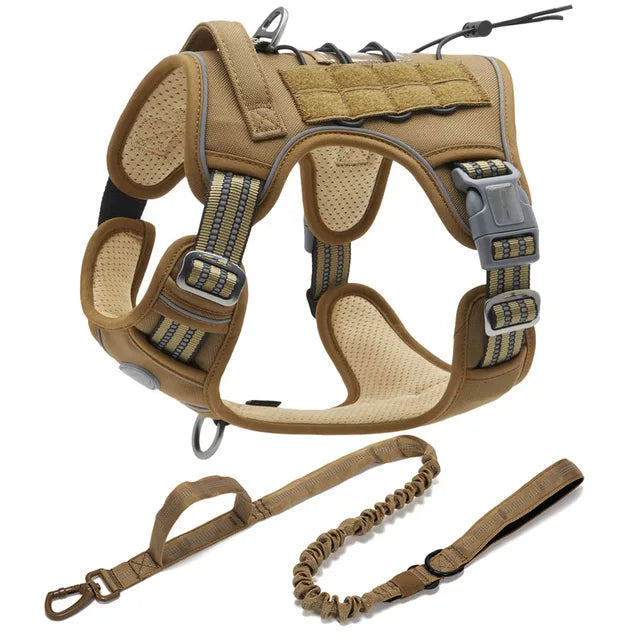 No Pull Tactical Dog Harness & Leash