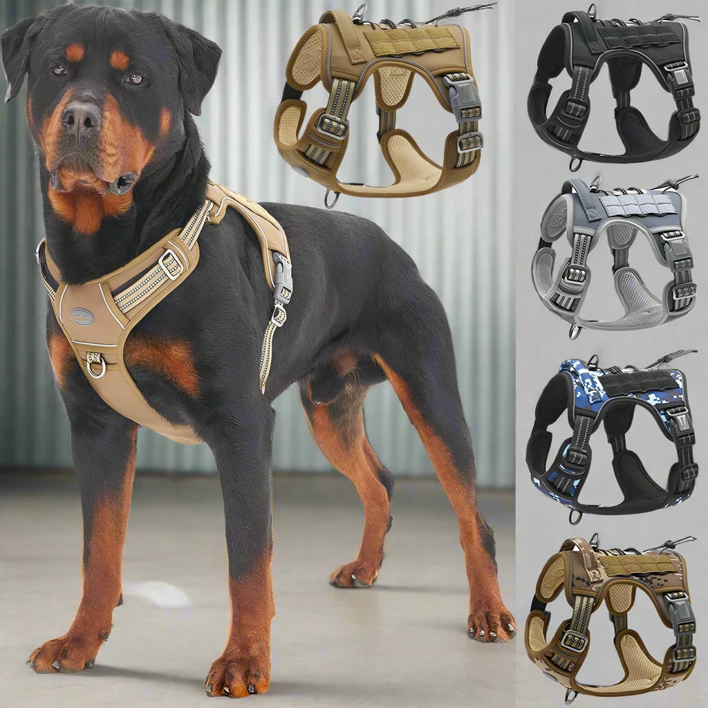 No Pull Tactical Dog Harness & Leash