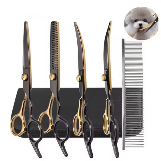 Professional Pet Grooming Scissors Set