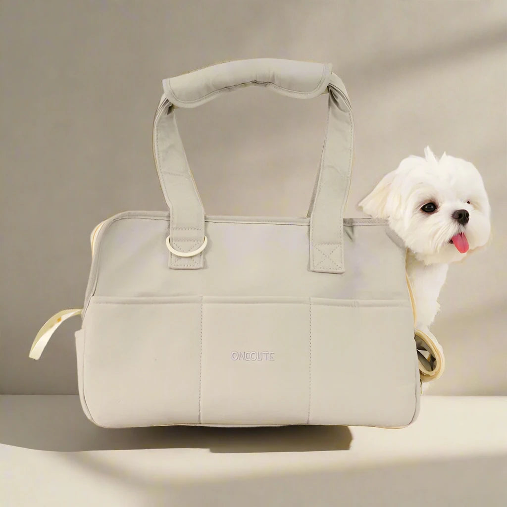 Portable Dog Carrier Handbag | Cotton Pet Bag for Small Dogs & Cats | Ideal for Small Breeds