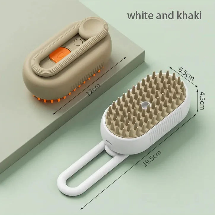 Electric Dog Steaming Comb with One-Click Spray