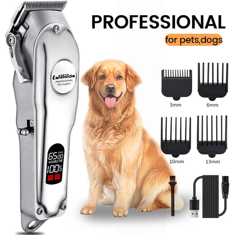 Professional All-Metal Dog Hair Clipper | Low Noise | Adjustable Lenghts