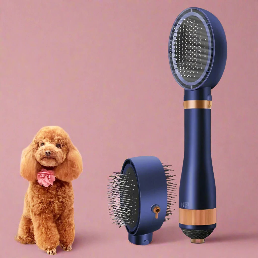 Quiet 2-in-1 Dog Hair Dryer & Blowing Comb