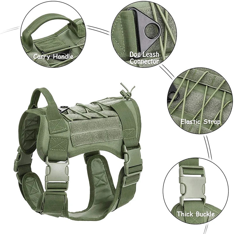 K9 Quick-Release Tactical Harness