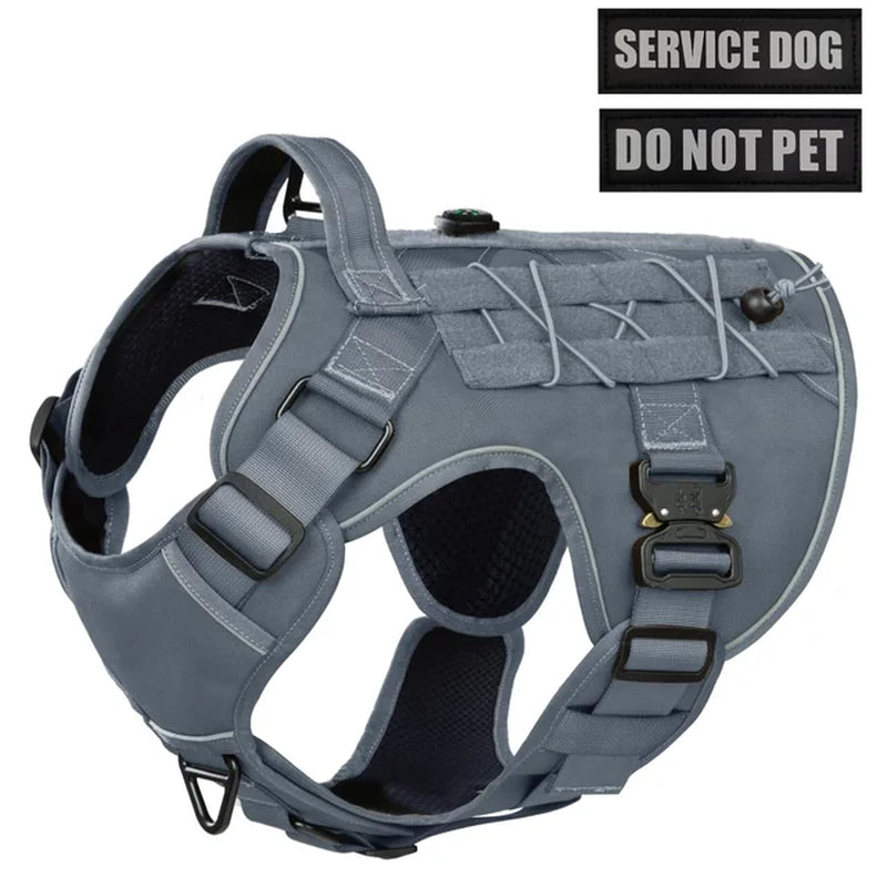 K9 Reflective Tactical Dog Harness with 'Do Not Pet' Patch